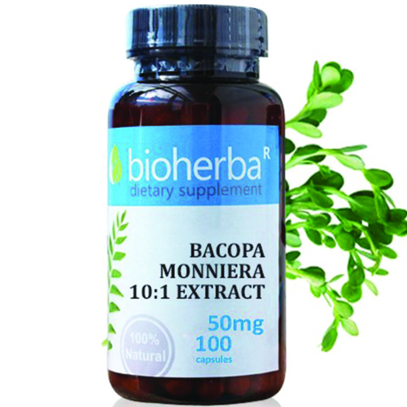 Bioherba Бакопа Мониери / Bacopa Monniera 50 mg x 100 капсули