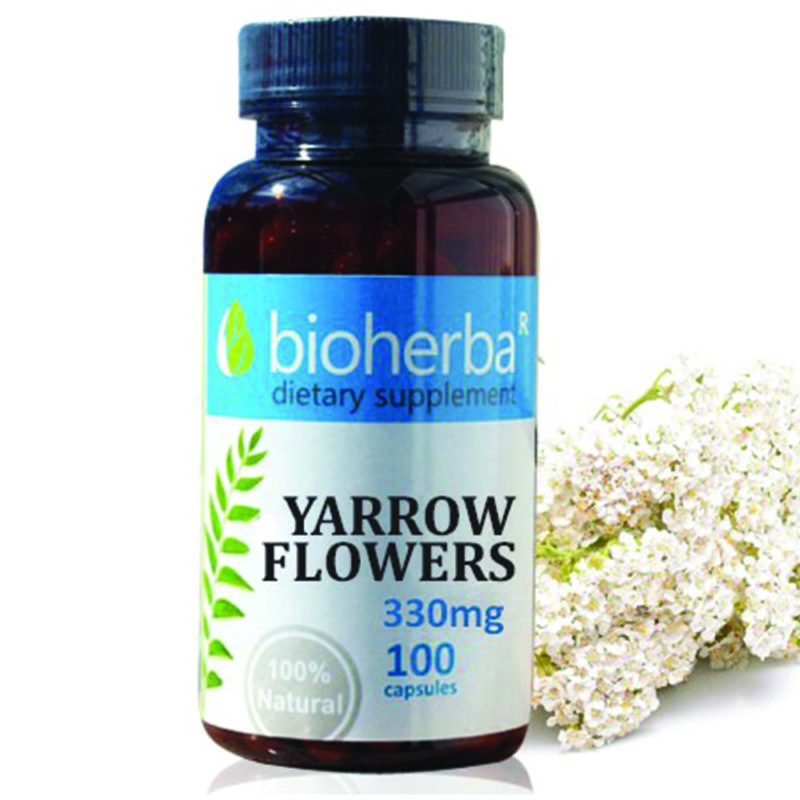 Bioherba Бял Равнец / Yarrow Flowers 330 mg x 100 капсули