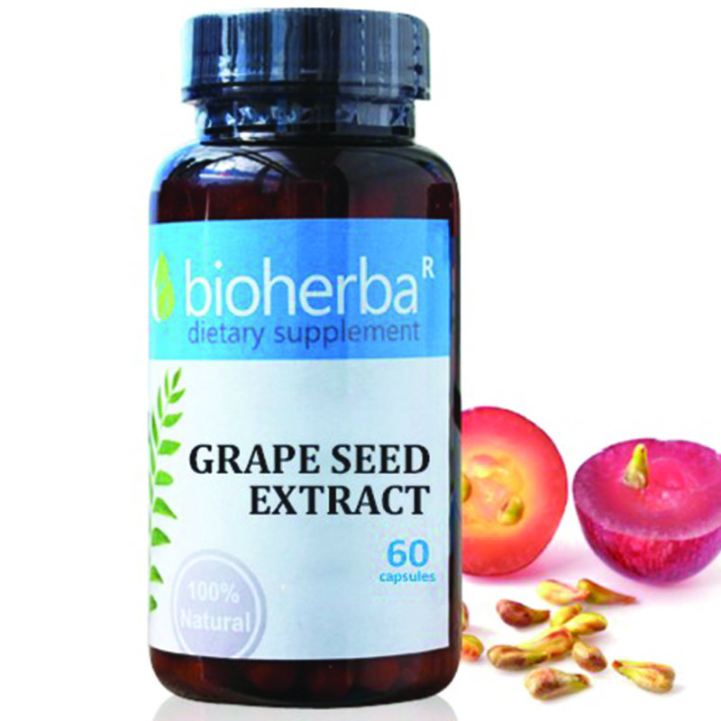 Bioherba Гроздови семена / Grape Seed 280 mg x 60 капсули