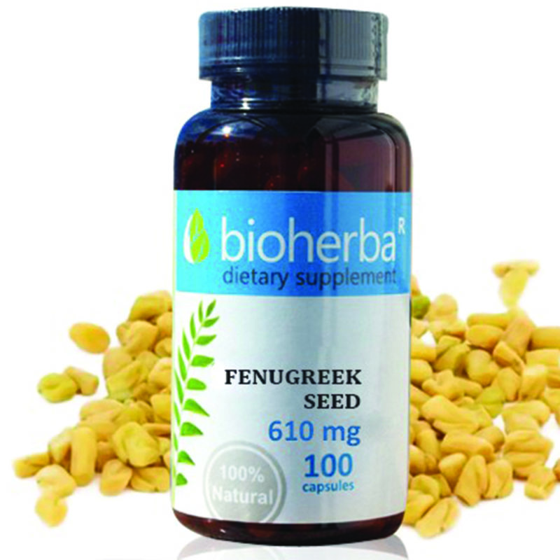 Bioherba Сминдух семена / Fenugreek Seed 610 mg x 100 капсули