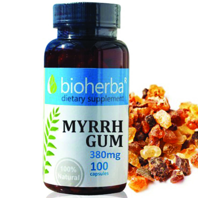 Bioherba Смирна смола / Myrrh Gum 380 mg x 100 капсули