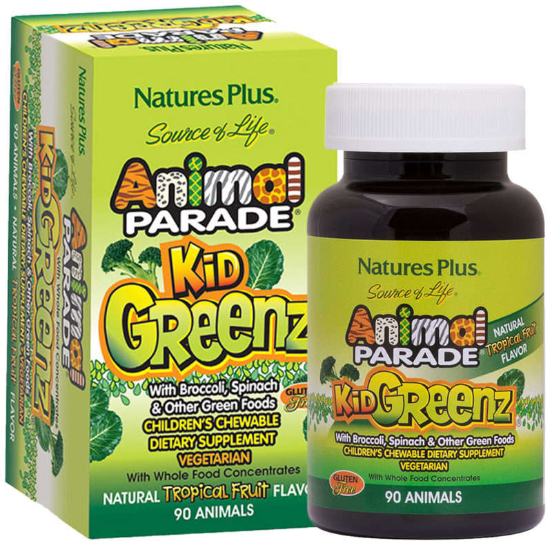 Animal Parade Kid GREENZ Микс от зелени храни с Плодов вкус 90 броя