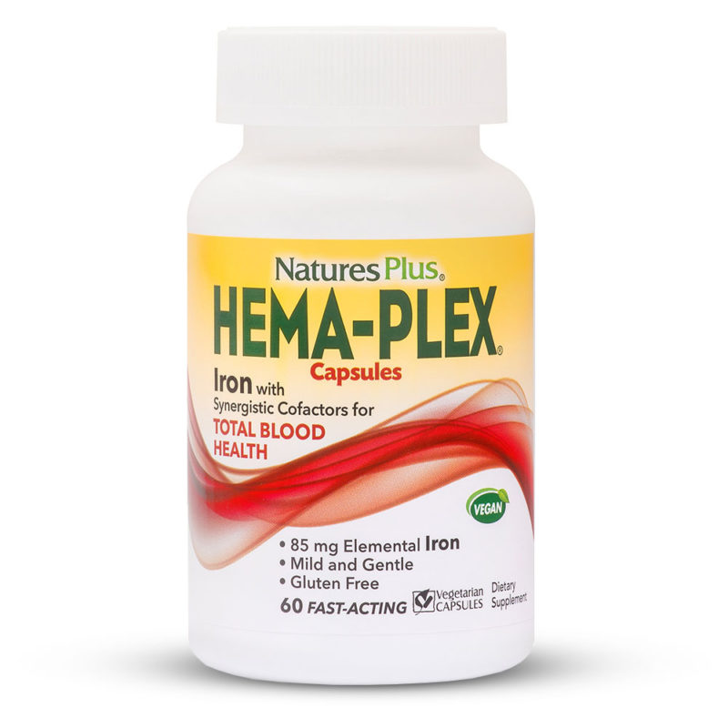 HEMA-PLEX Tabs Мултивитамини при анемия и нисък хемоглобин x 60 капсули