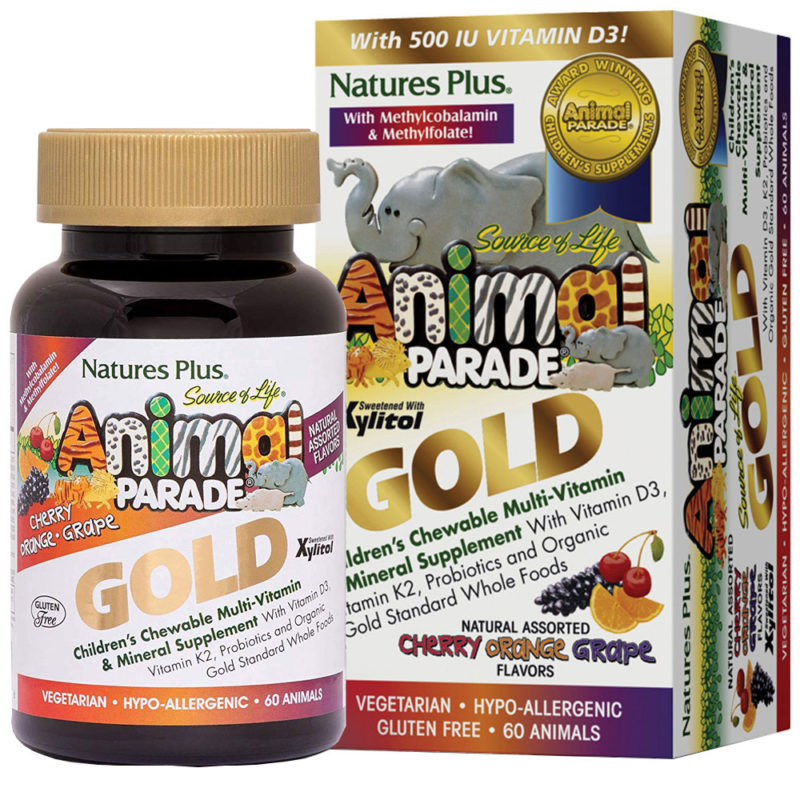 Animal Parade Мултивитамини ГОЛД с Пробиотици портокал 60 броя