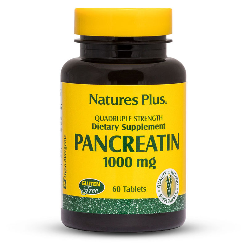 ПАНКРЕАТИН / PANCREATIN NaturesPlus – 1000mg x 60 таблетки