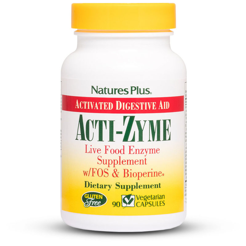 Natures Plus ACTI-ZYME – Храносмилателни ензими 90 капсули