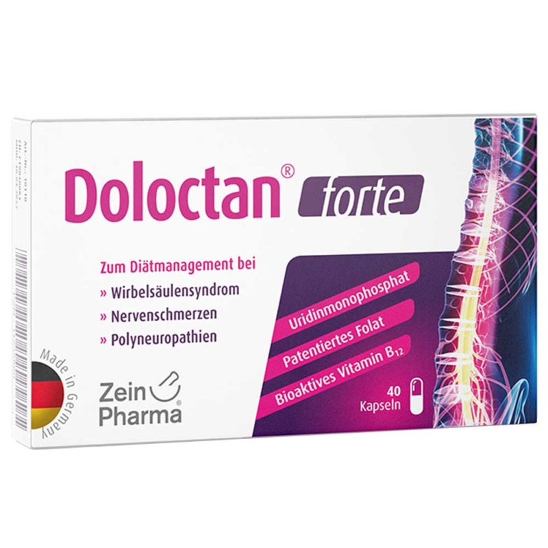 Срещу Гръбначни болки / DOLOCTAN FORTE ZeinPharma – 40 капсули