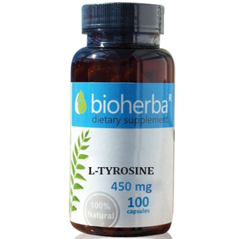 Bioherba L-Тирозин / L-Tyrosine 450 mg x 100 капсули