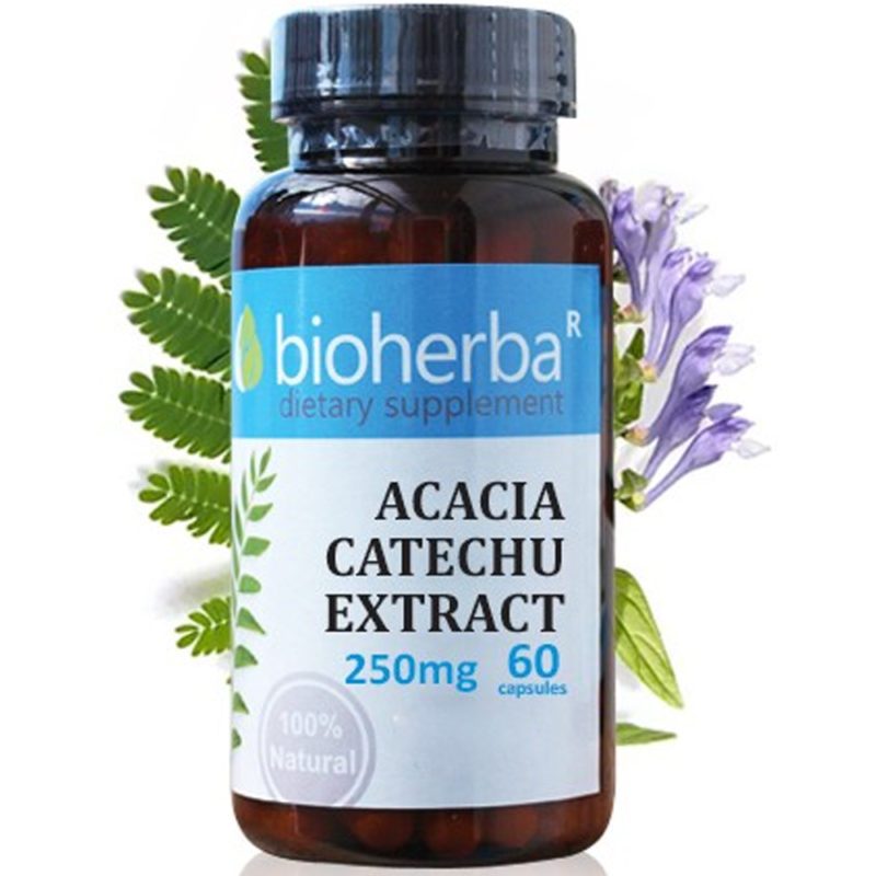 Bioherba Акация Катеху / Acacia Catechu 250 mg x 60 капсули