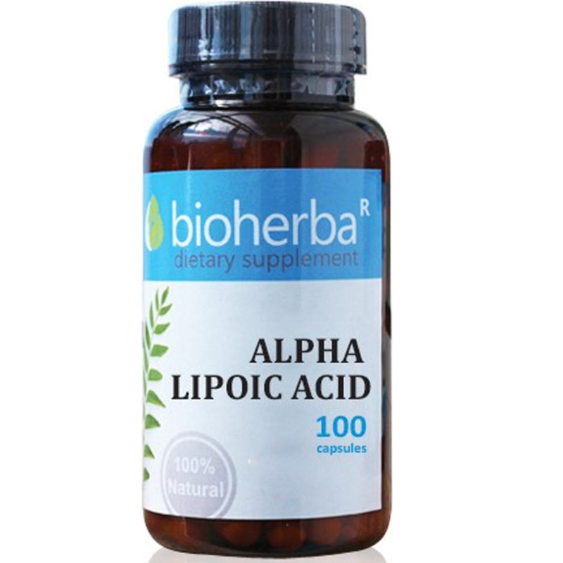 Bioherba Алфа Липоева Киселина / Alfa Lipoic Acid 200 mg x 100 капсули
