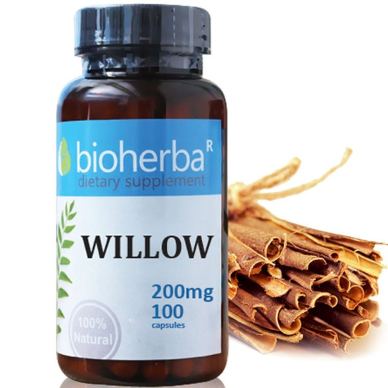 Bioherba Бяла върба / Willow 200 mg x 100 капсули