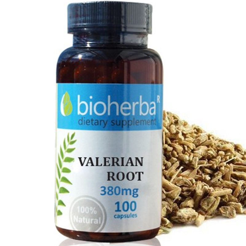 Bioherba Валериана корен / Valerian Root 380 mg x 100 капсули
