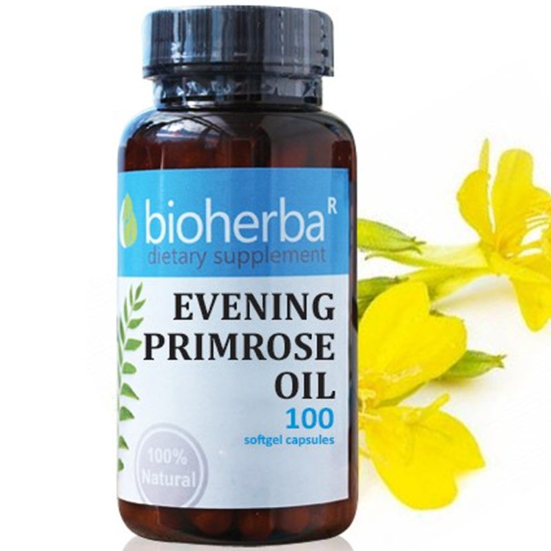 Bioherba Вечерна иглика / Evening Primrose 500 mg x 100 софтгел капсули