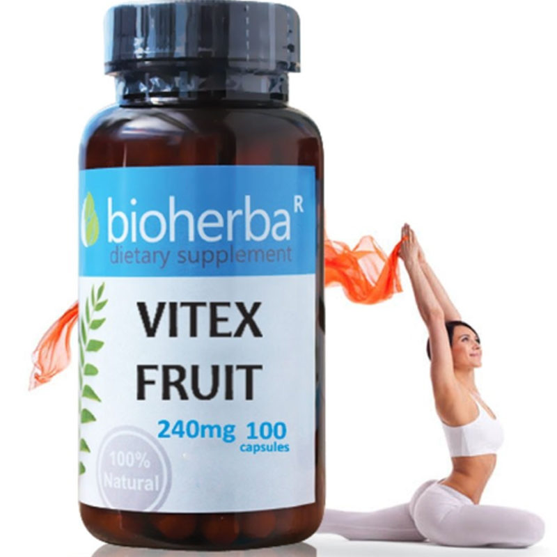 Bioherba Витекс Плод / Vitex Fruit 240 mg x 100 капсули
