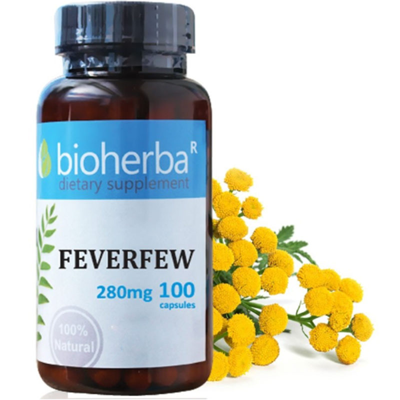 Bioherba Вратига (Танацетум) / Feverfew 280 mg x 100 капсули
