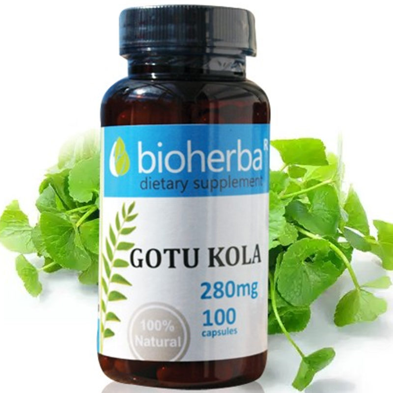 Bioherba Готу Кола / Gotu Kola 280 mg x 100 капсули