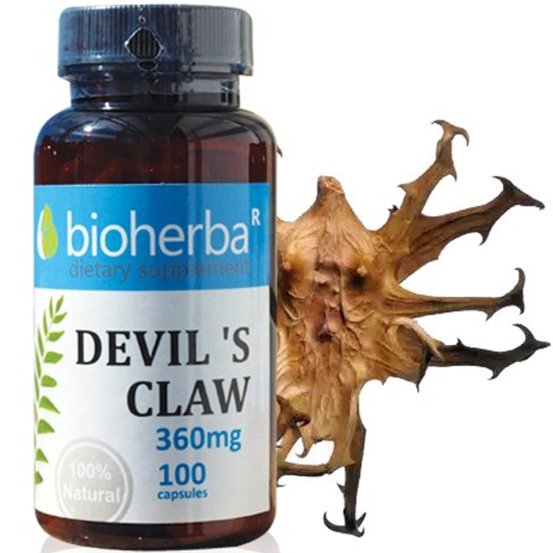 Bioherba Дяволски нокът / Devil`s Claw 360 mg x 100 капсули