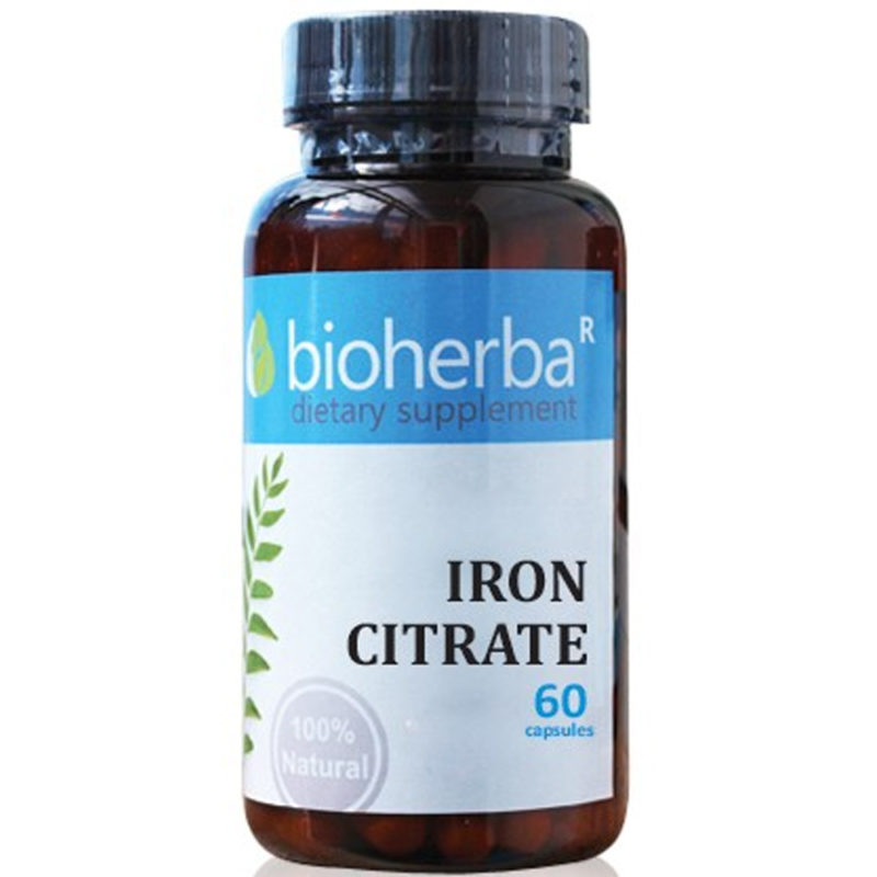 Bioherba Железен цитрат / Iron Citrate 25 mg x 60 капсули