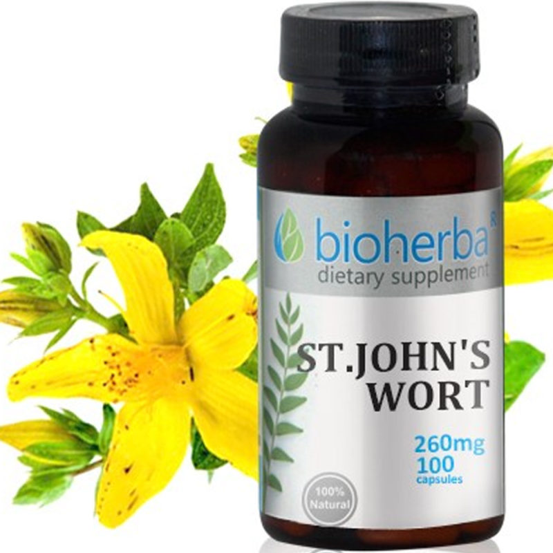Bioherba Жълт Кантарион / St. John`s Wort 260 mg x 100 капсули