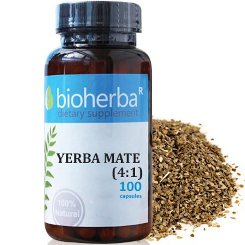 Bioherba Йерба Мате / Yerba Mate 500 mg x 100 капсули