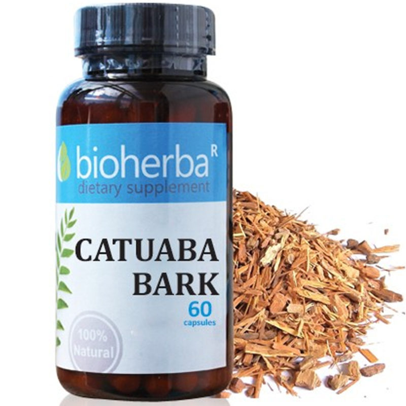 Bioherba Катуаба кора / Catuaba Bark 450 mg x 60 капсули