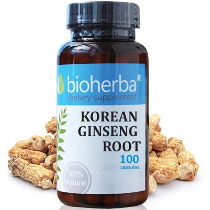 Bioherba Корейски Женшен / Korean Ginseng 250 mg x 100 капсули