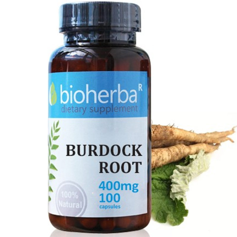 Bioherba Корен от Репей / Burdock Root 400 mg x 100 капсули