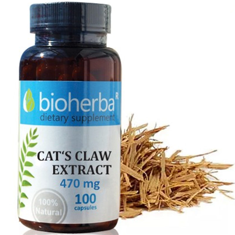 Bioherba Котешки Нокът Екстракт / Cat`s Claw Extract 470 mg x 100 капсули