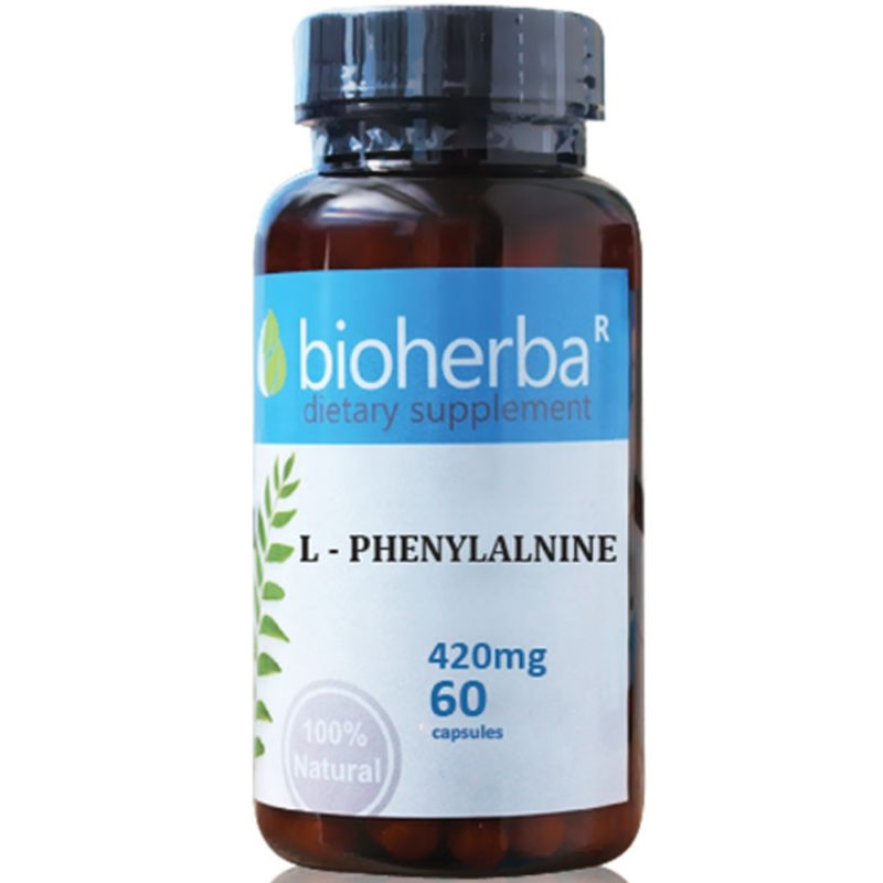 Bioherba Л-Фенилаланин / L- Phenylalnine 420 mg x 60 капсули