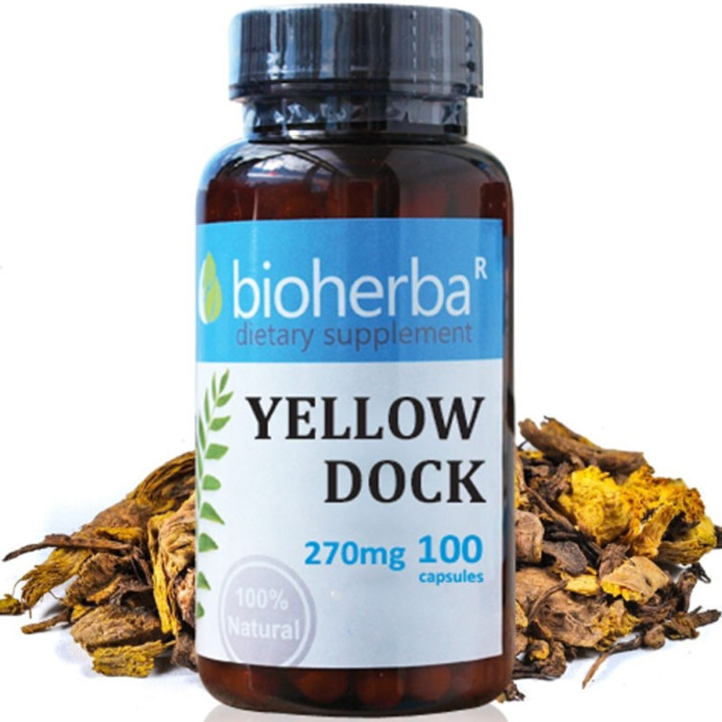 Bioherba Лапад Къдрав / Yellow Dock 270 mg x 100 капсули