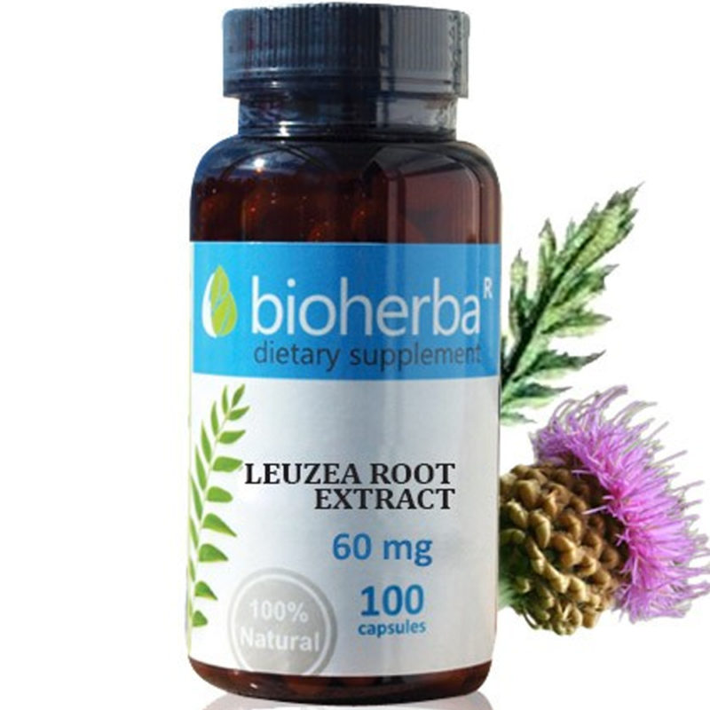 Bioherba Левзея корен / Leuzea Root 60 mg x 100 капсули