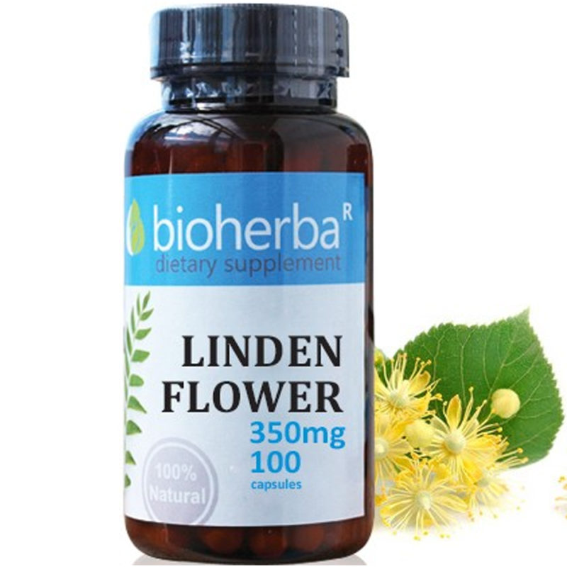 Bioherba Липа цвят / Linden Flower 350 mg x 100 капсули