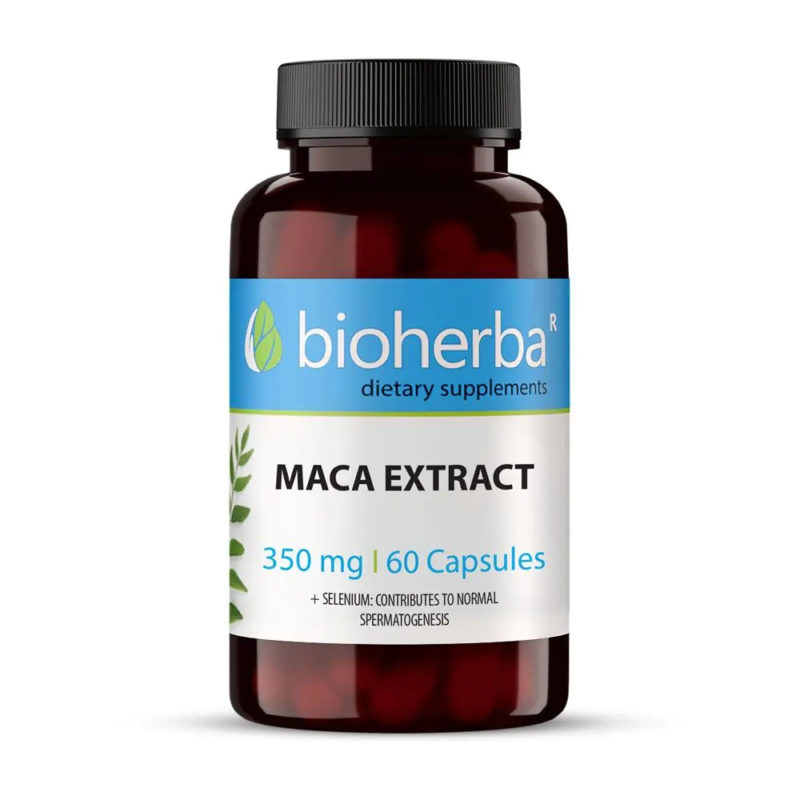 Мака екстракт / Maca Extract Bioherba 350 mg x 60 капсули