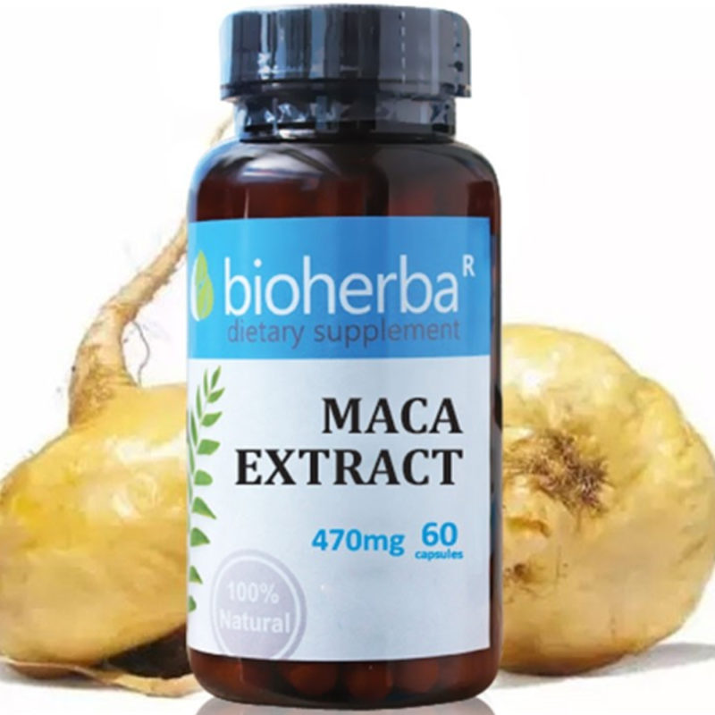 Bioherba Мака екстракт / Maca Extract 470 mg x 60 капсули
