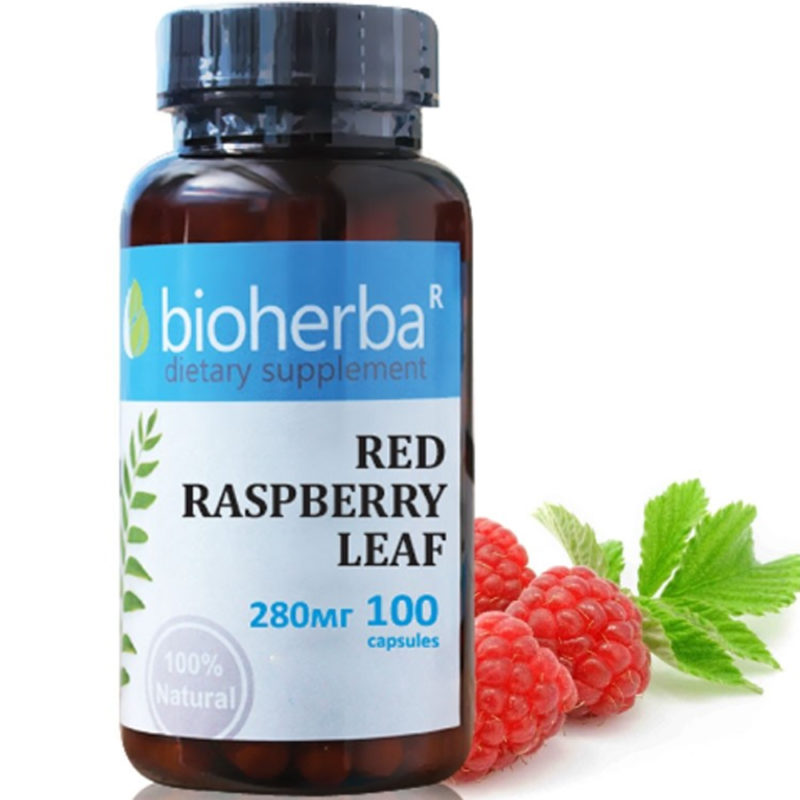 Bioherba Малина Лист / Red Raspberry 280 mg x 100 капсули