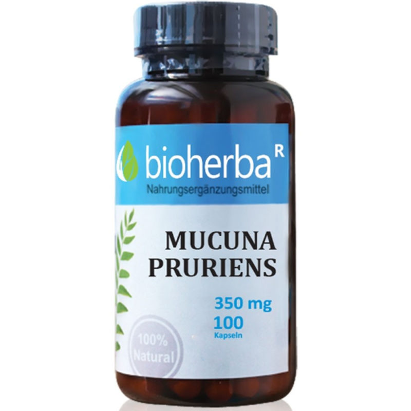 Bioherba Мукуна Пруриенс / Mucuna Pruriens 350 mg x 100 капсули