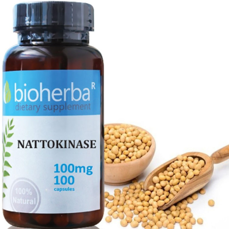 Bioherba Натокиназа / Nattokinase 100 mg x 100 капсули