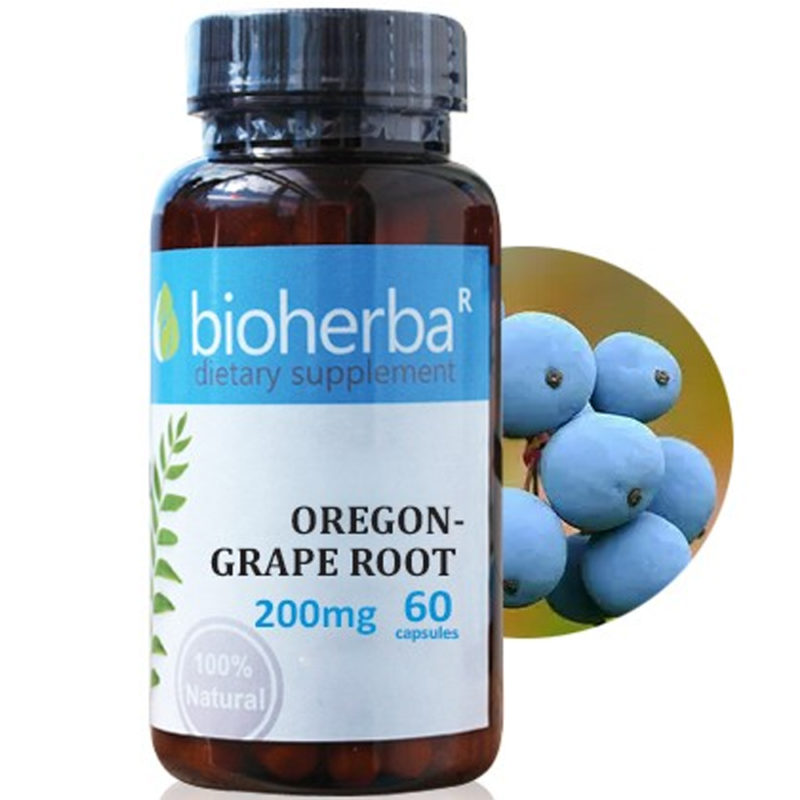Bioherba Орегонско Грозде / Oregon Grape 200 mg x 60 капсули
