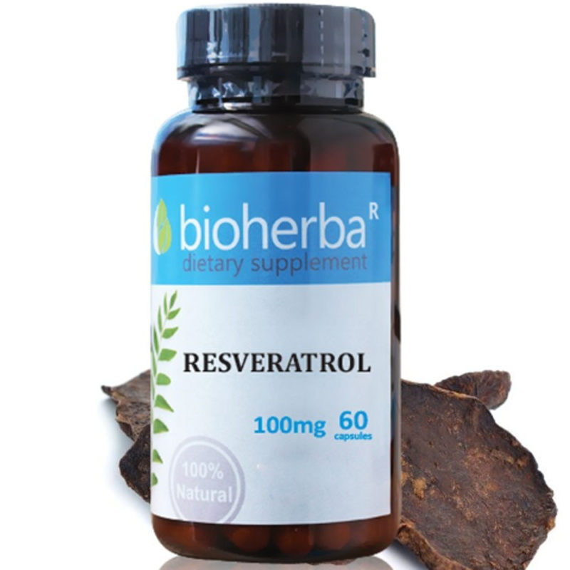Bioherba Ресвератрол / Resveratrol 100 mg x 60 капсули