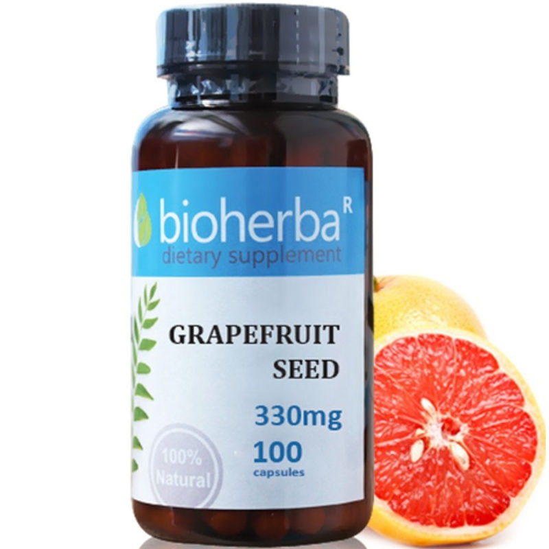 Bioherba Семена от грейпфрут / Grapefruit Seed 330 mg x 100 капсули