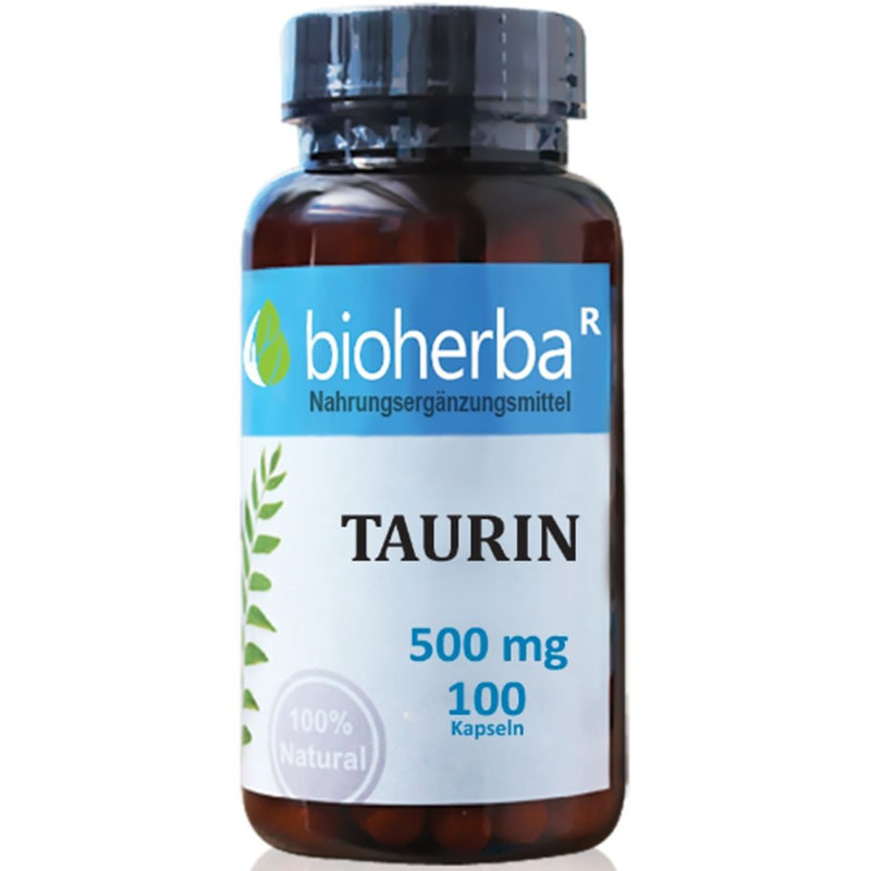 Bioherba Таурин / Taurine 500 mg x 100 капсули