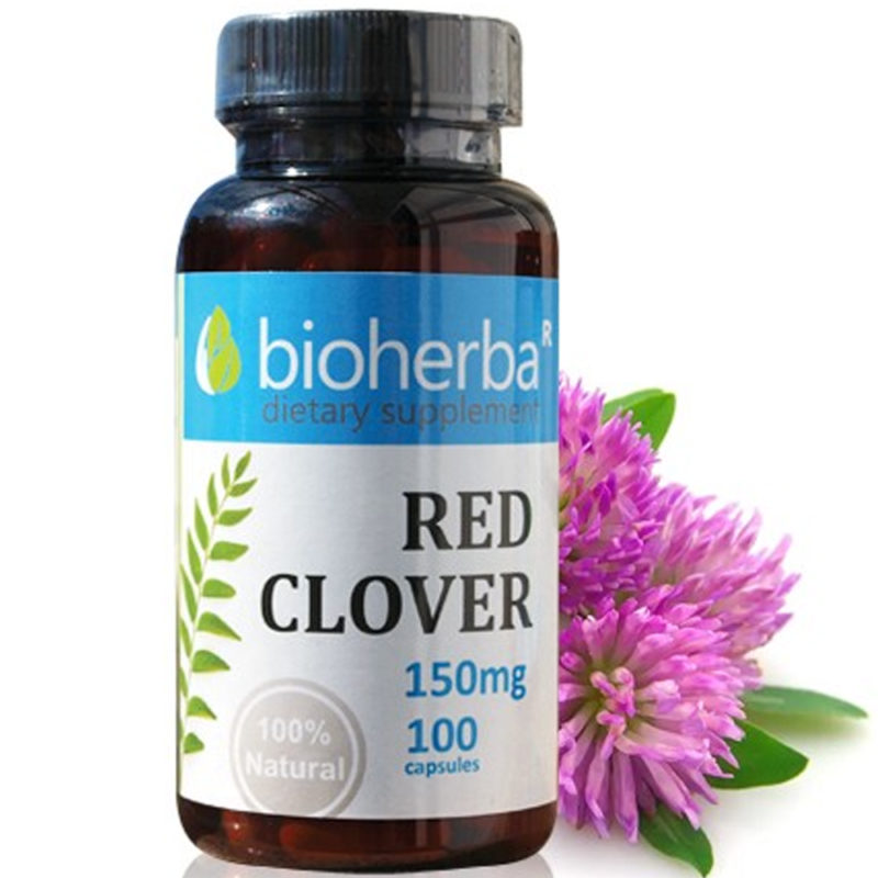 Bioherba Червена детелина / Red Clover 150 mg x 100 капсули