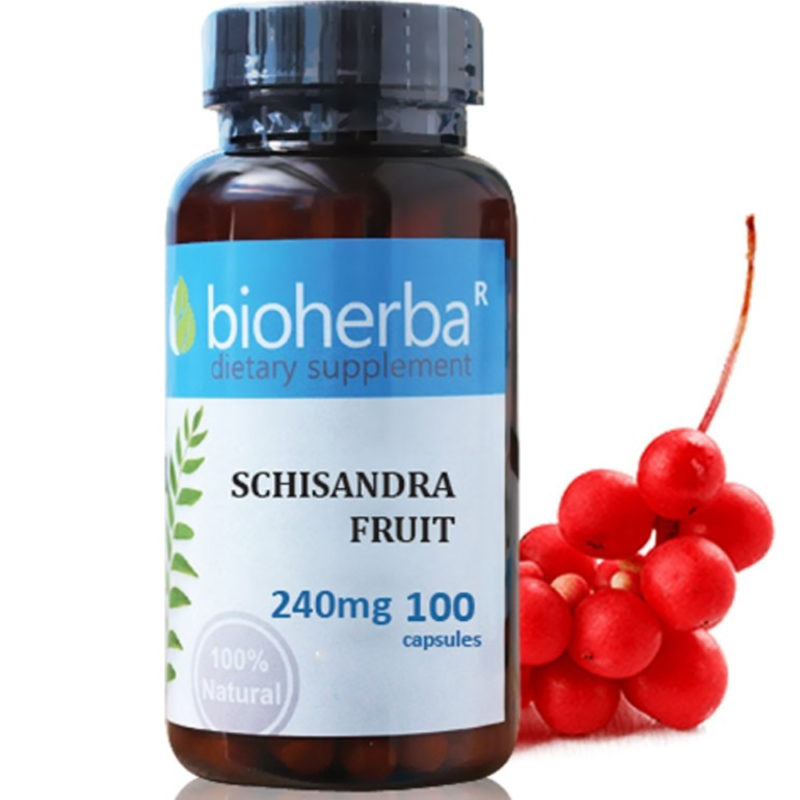 Bioherba Шизандра Плод / Schisandra Fruit 240 mg x 100 капсули