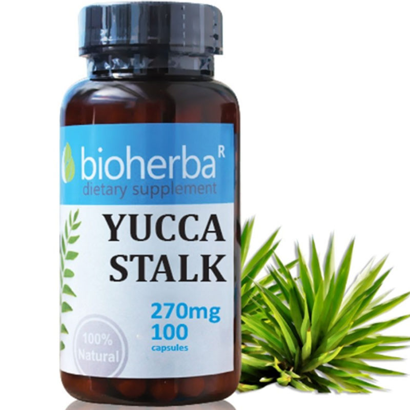 Bioherba Юка стебло / Yucca Stalk 270 mg x 100 капсули