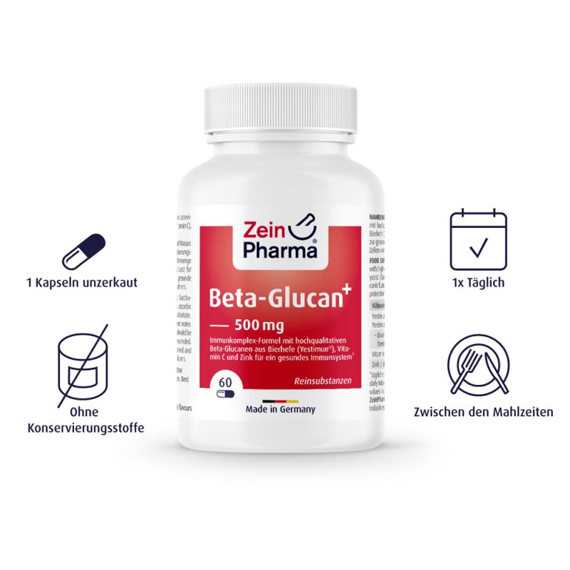 БЕТА ГЛЮКАН / BETA-GLUCAN ZeinPharma 500 mg x 60 капсули