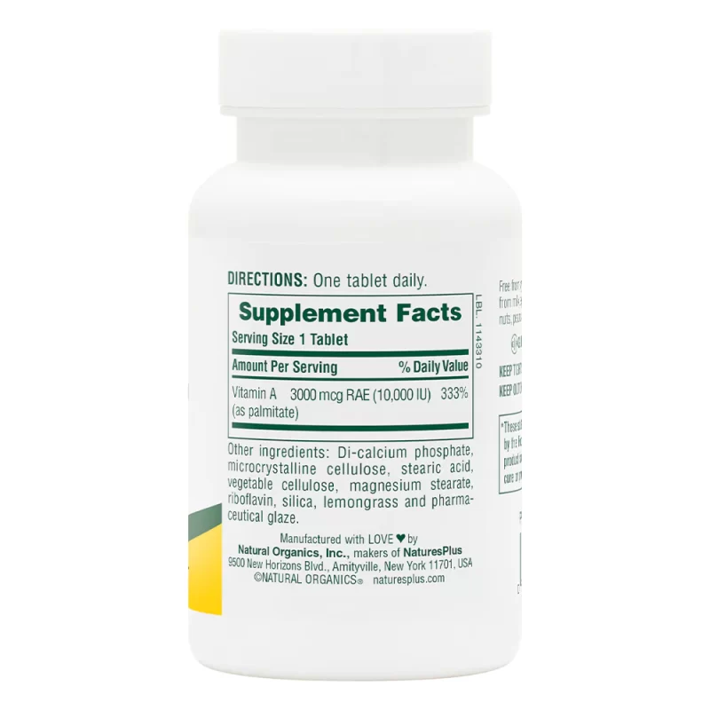 Витамин А / Vitamin A NaturesPlus – 5.5mg x 90 таблетки