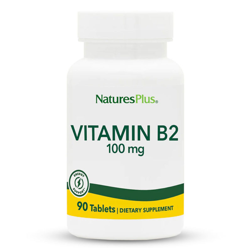 Витамин Б2 РИБОФЛАВИН / RIBOFLAVIN NaturesPlus 100mg x 90 таблетки