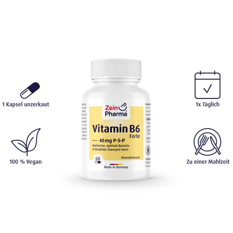 Витамин Б-6 / Vitamin B-6 Forte ZeinPharma 40mg x 60 капсули