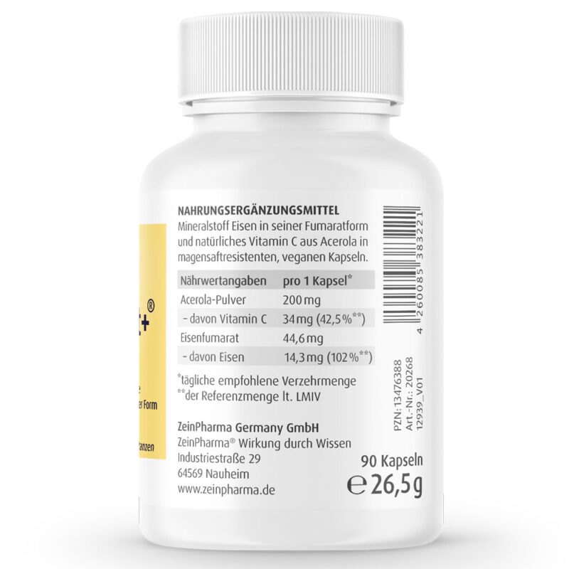 ЖЕЛЯЗО – FERROMARAT ZeinPharma 14 mg x 90 капсули