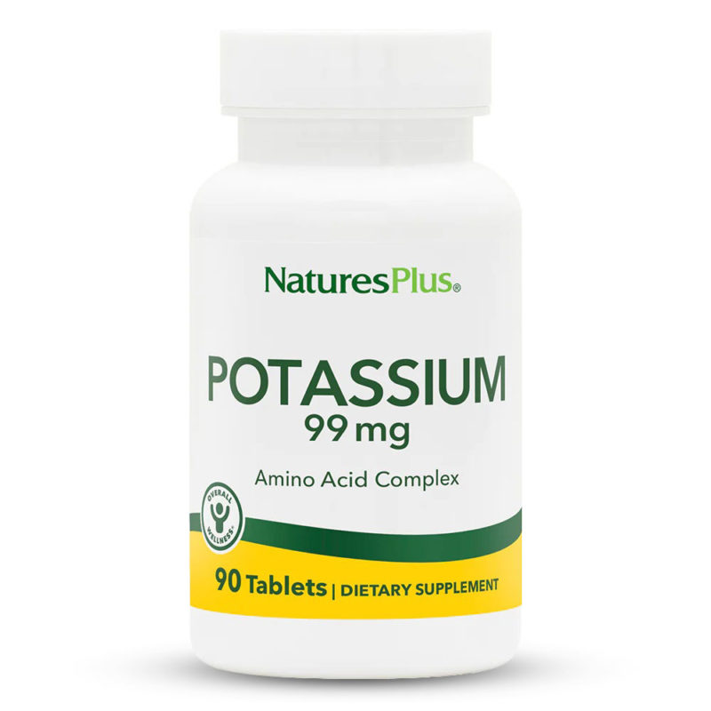 КАЛИЙ / POTASSIUM NaturesPlus – 99 mg x 90 таблетки